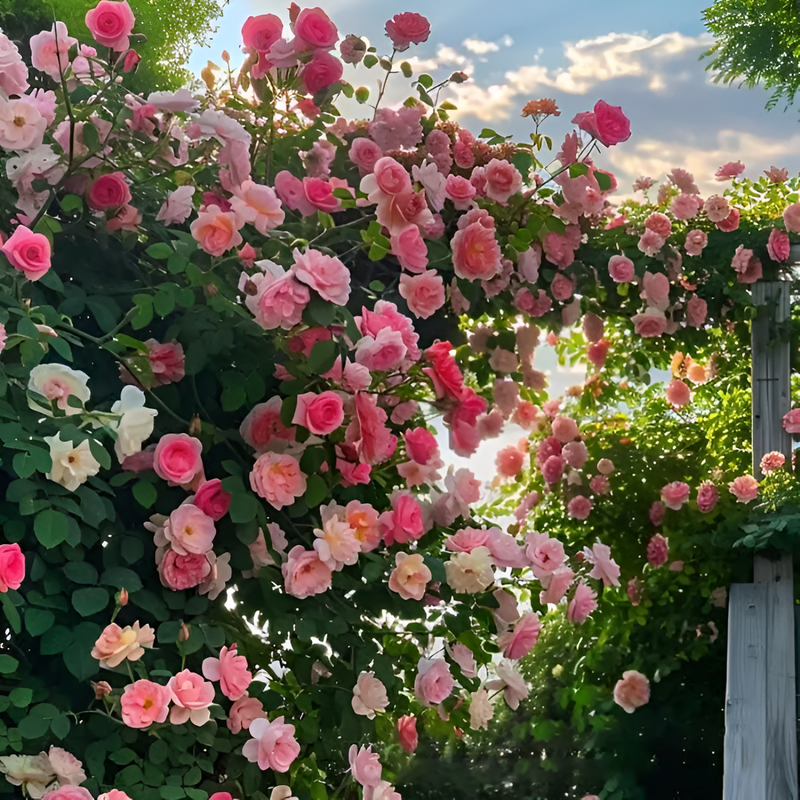 Roseira Trepadeira Sementes de Flores de Rosa