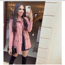 Casaco Parka Feminino em Bengaline para o Inverno