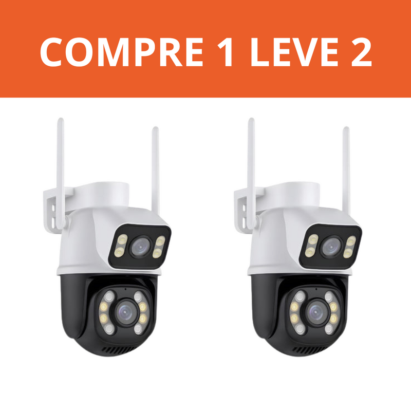 [Pague 1 Leve 2] Câmeras Dupla 5g Wi-Fi Full HD 1080p a Prova d'Agua + Cartão de Memória 32gb