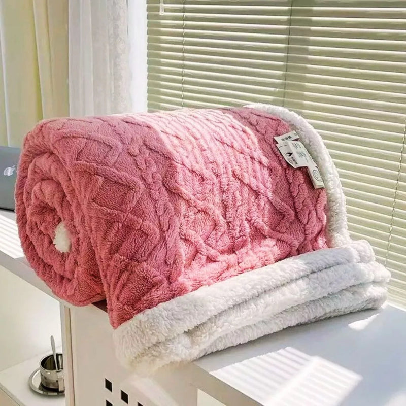 Coberta Casal Grossa em Lã Microfibra Soft para Inverno