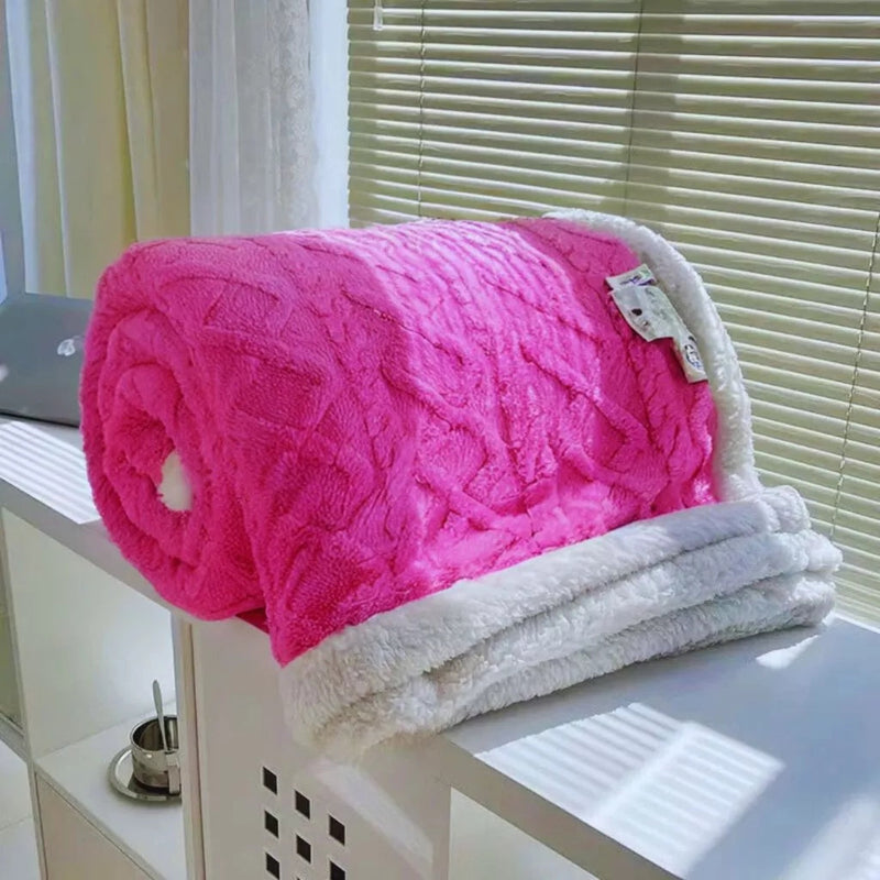 Coberta Casal Grossa em Lã Microfibra Soft para Inverno