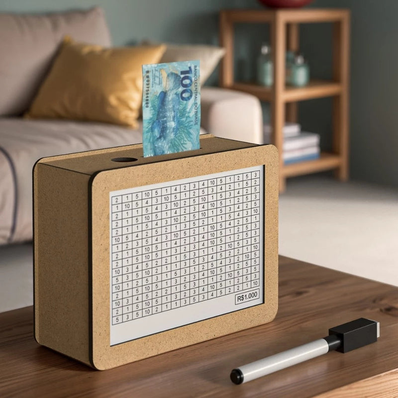 Cofre Desafio dos 100 Depósitos 1 Mil a 50 Mil – Método Japonês