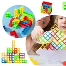 Jogo de Equilíbrio Educativo com Blocos de Empilhamento – Brinquedo Divertido para Crianças e Família