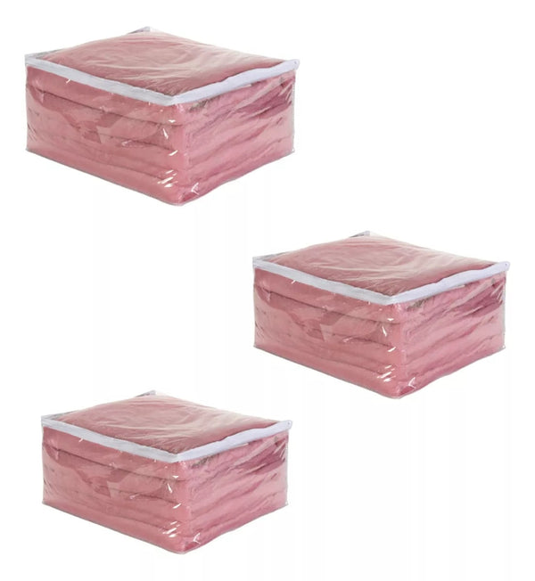 Kit 10 Sacos Organizadores com Zíper para Cobertor