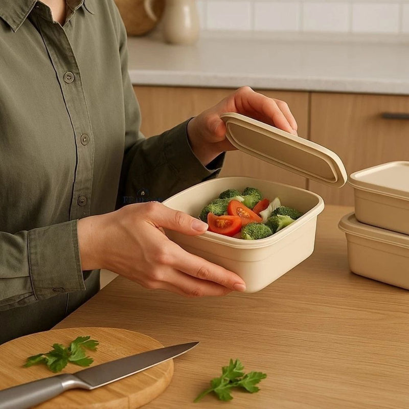 Kit 15 Potes Herméticos de Plástico com Tampa – Empilháveis e Resistentes para Armazenar Alimentos