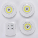 Kit 3 Luminárias LED Spot Sem Fio com Controle Remoto