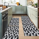 Kit 3 Tapetes Cozinha Antiderrapante Geométrico