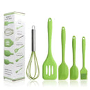 Kit 5 Utensílios de Cozinha em Silicone Resistente ao Calor