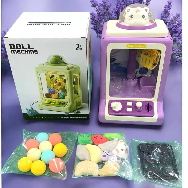 Máquina de Diversão Pega Ursinhos Infantil – Garra com Fichas e Brindes