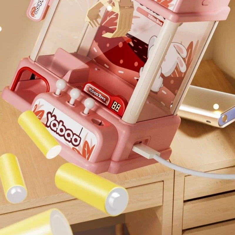 Máquina de Diversão Pega Ursinhos Infantil – Garra com Fichas e Brindes