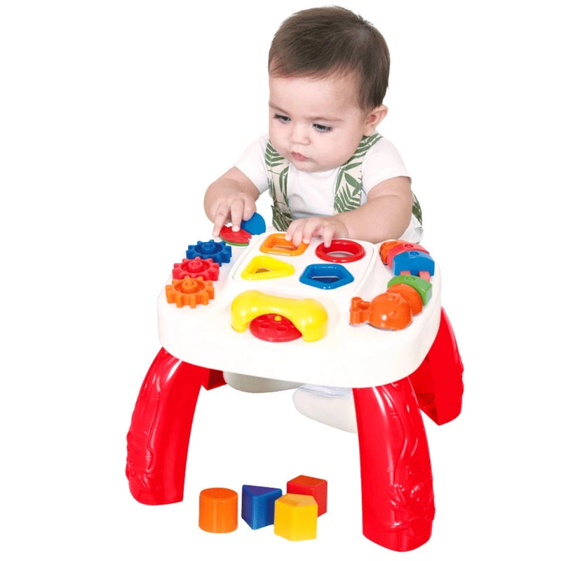 Mesa de Atividades Educativa Cotiplás – Brinquedo Didático para Bebês e Crianças