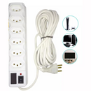 Régua de Tomadas Tripolar com Fusível  6 Entradas 10A