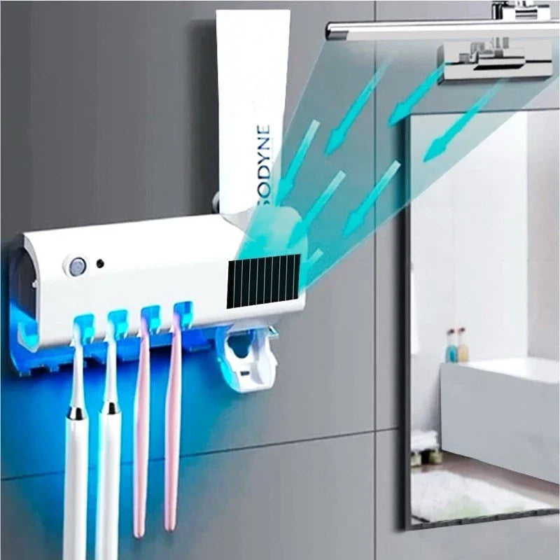 Suporte para Escova de Dentes com Luz UV Esterilizadora Antibacteriano